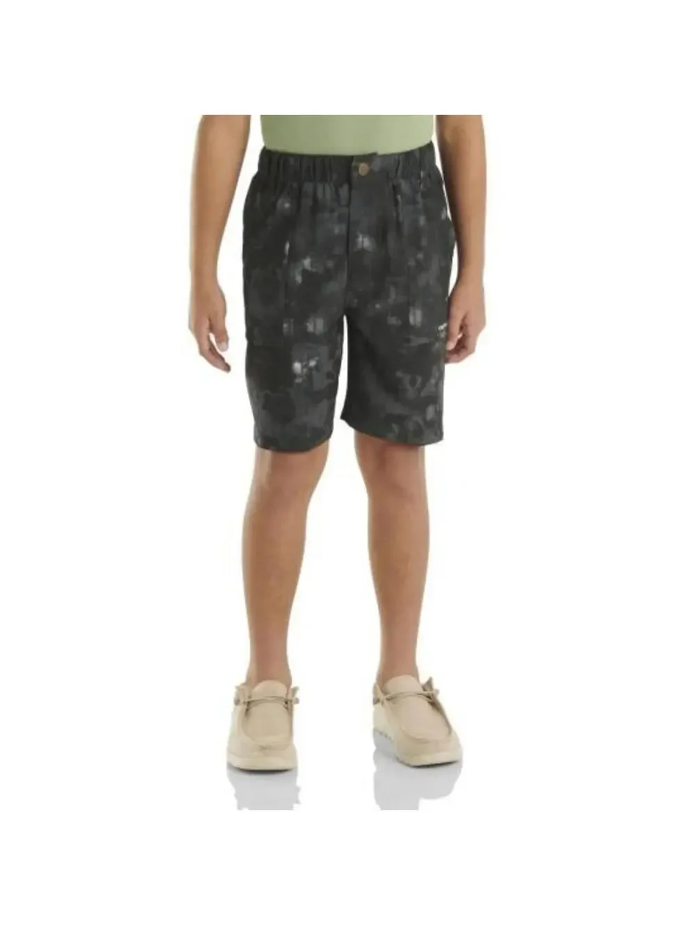(C104) Carhartt Youth Boys' Rugged Flex LWD Shorts Caviar Black Large Casual